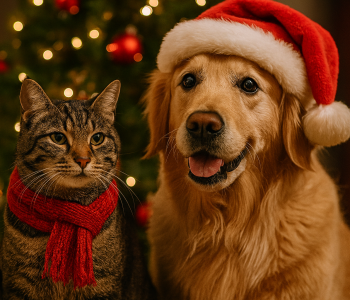 Christmas Cat Dog